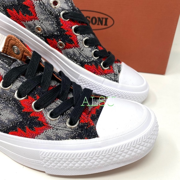 Converse x Missoni Ctas || OX Red Canvas Women’s - Picture 8 of 10
